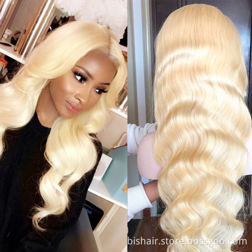 613 blonde straight hd T lace front human hair wigs unprocessed 100% virgin full lace human hair wig natural full lace wigs